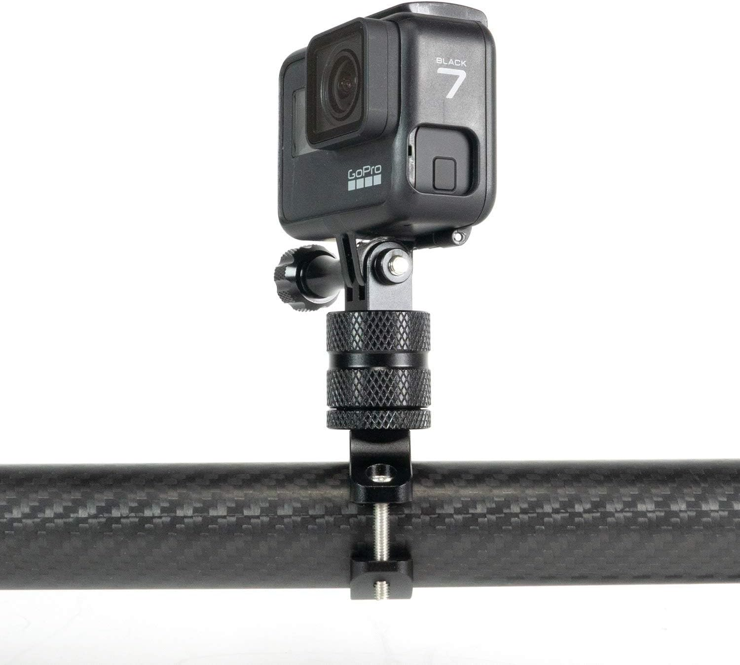 Handlebar Bike Mount with 360 Swivel for Gopro11/10/9/Max, Insta360 GO2/GO 3, X3/X2/RS/R &ndash; 100% CNC Aluminum, 22-34Mm Adjustable Clamp Works with Most Mountain Bikes image number 1