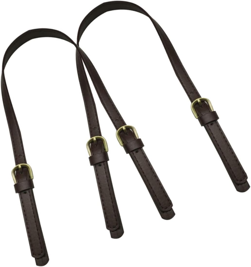 TOPPERFUN 2Pcs Handbag Belt Replacement Synthetic Leather Bag Straps for Tote Bag Shoulder Strap