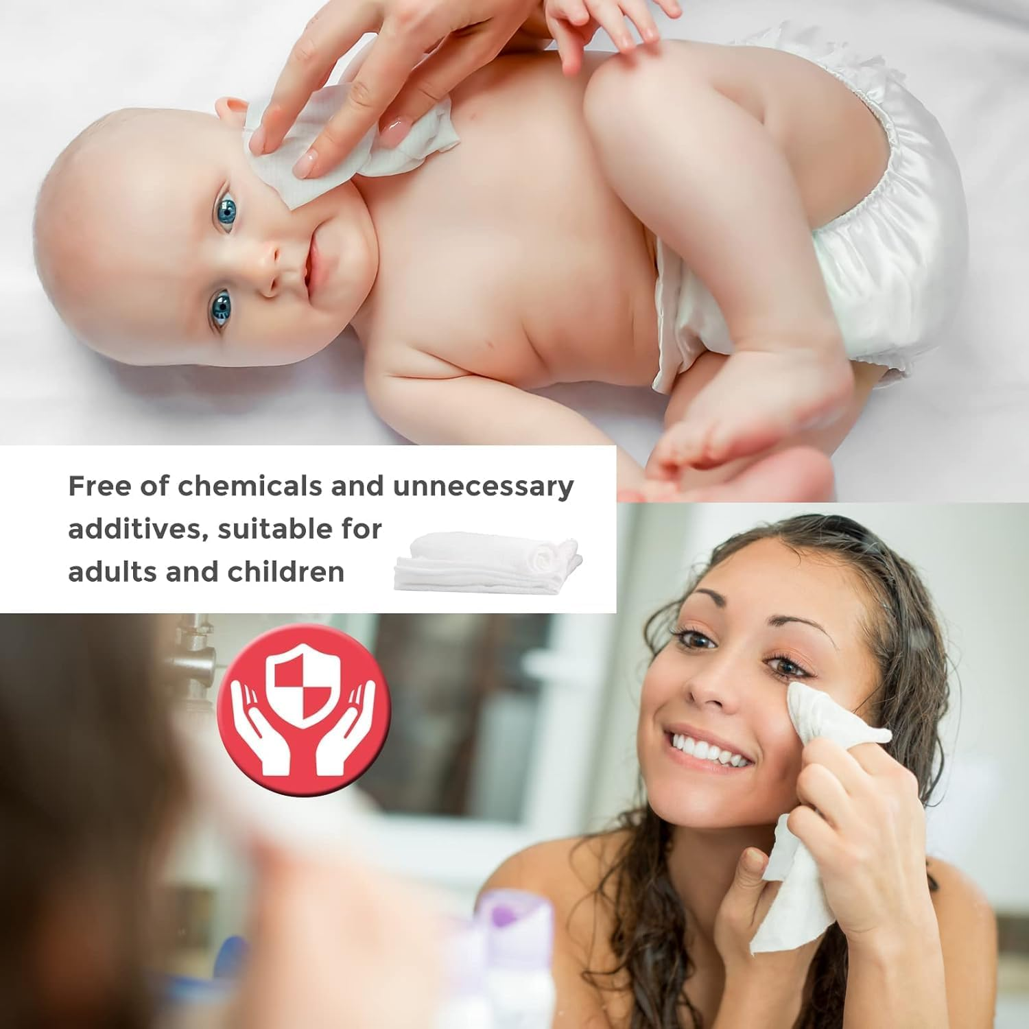 40Pieces Compressed Towels, Mini Towel, Portable Disposable Washcloths, Adults, Absorbent Refreshing Cloths, Handtuc Hpills for Travel, Sports, Camping, Home, Salon, Hotels image number 1