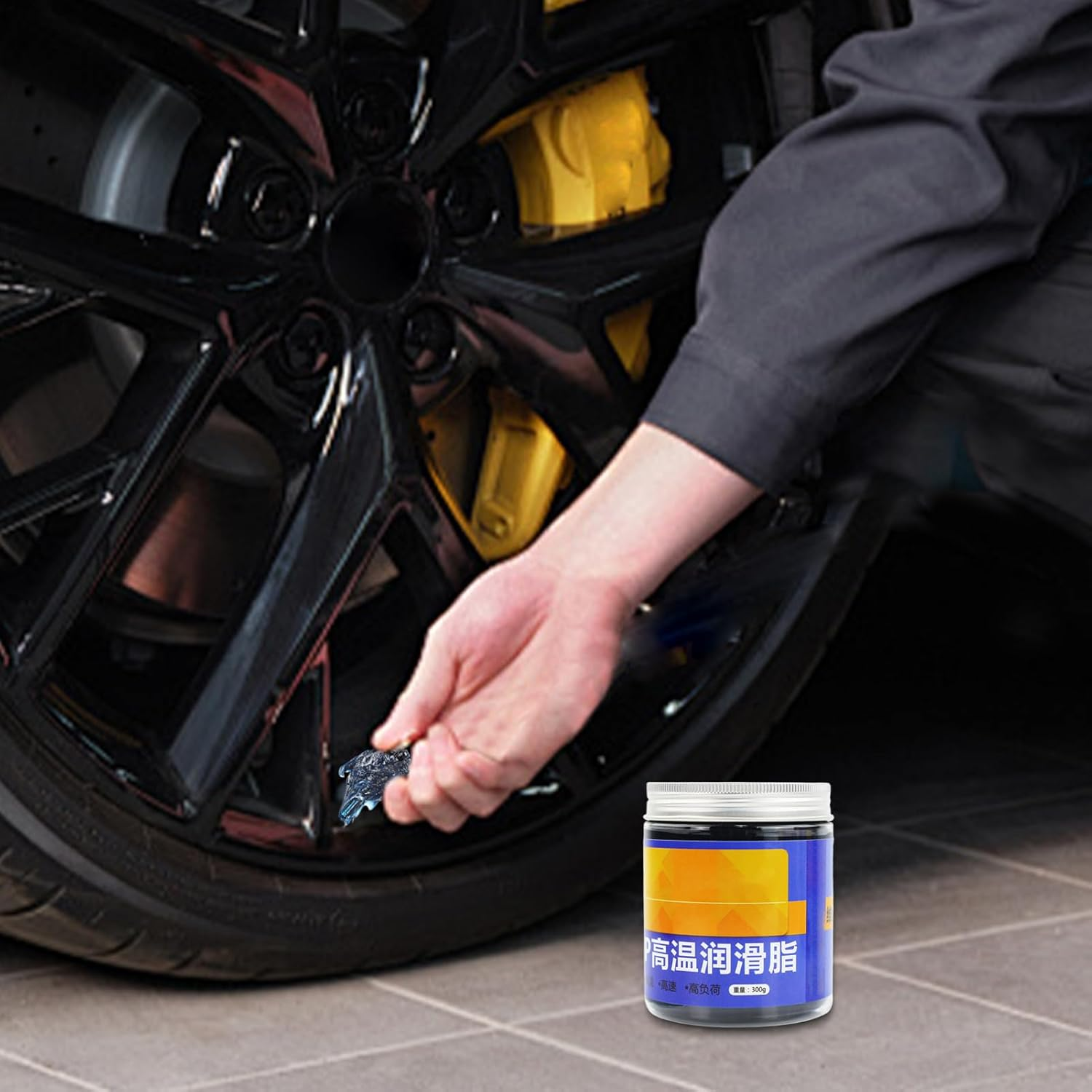 High Temp Grease | Bike Bearing Grease 300G,High-Temperature Butter Car Lubricating Oil for Brake Chains Motors Hinges Engines Hammer Industrial Daily Home Garage Mechanical