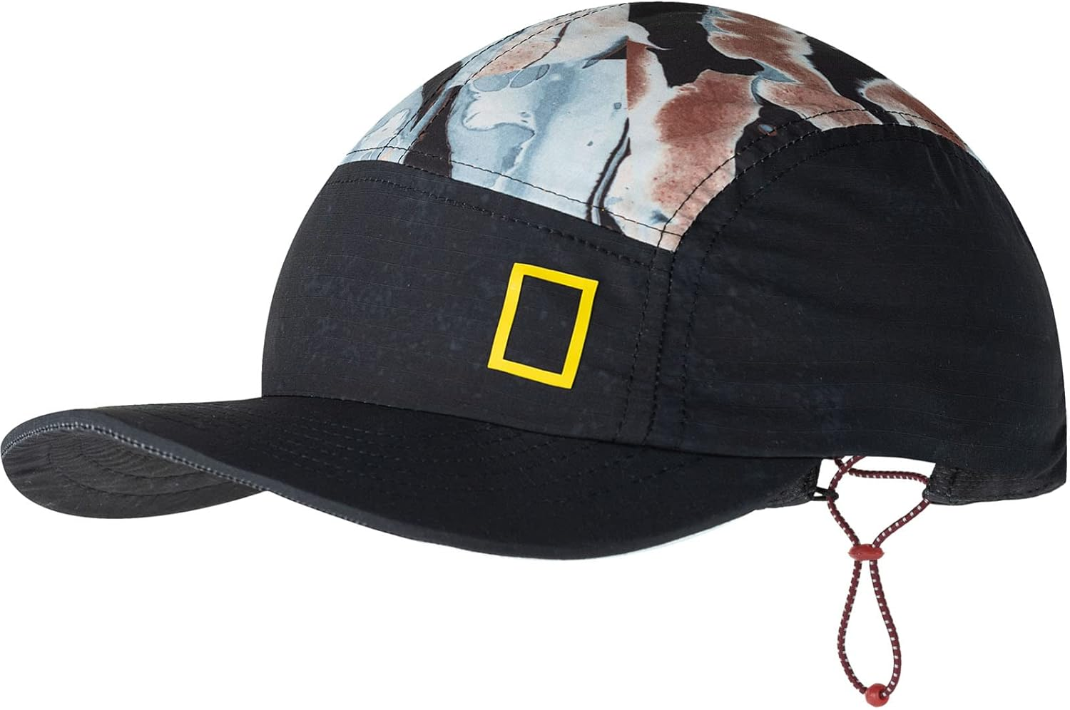 Buff Adults 5 Panel Explore UPF 50 National Geographic Running Cap - Black - OS image number 3