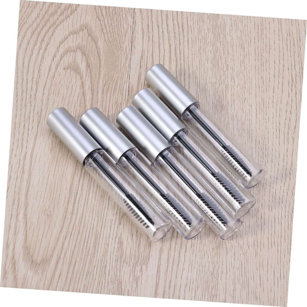 CIMAXIC 5Pcs Empty Eyelashes Bottle with Wands - Glass Mascara Tube Container, Eyelash Brush Tube, Eyelash Cream Bottle, Eyelash Container Wand Pack image number 6