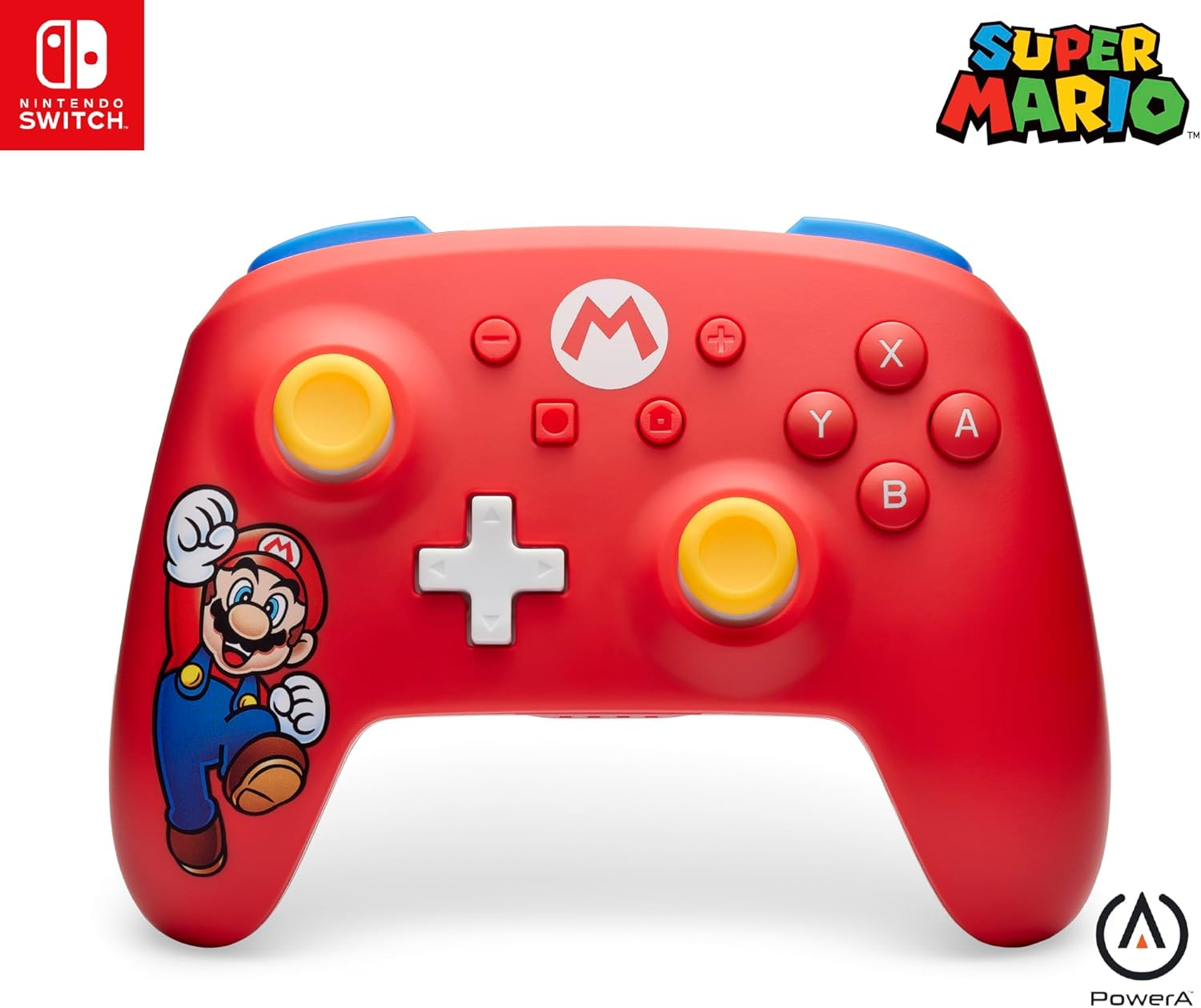 Powera Wireless Controller for Nintendo Switch, Mario Joy image number 1
