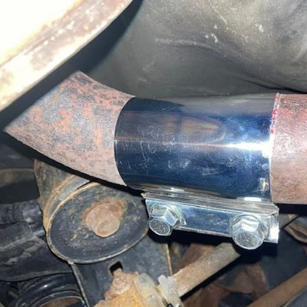 Exhaust Clamp 2 Inch, 75Mm Butt Joint Band Exhaust Clamps 304 Stainless Steel image number 6