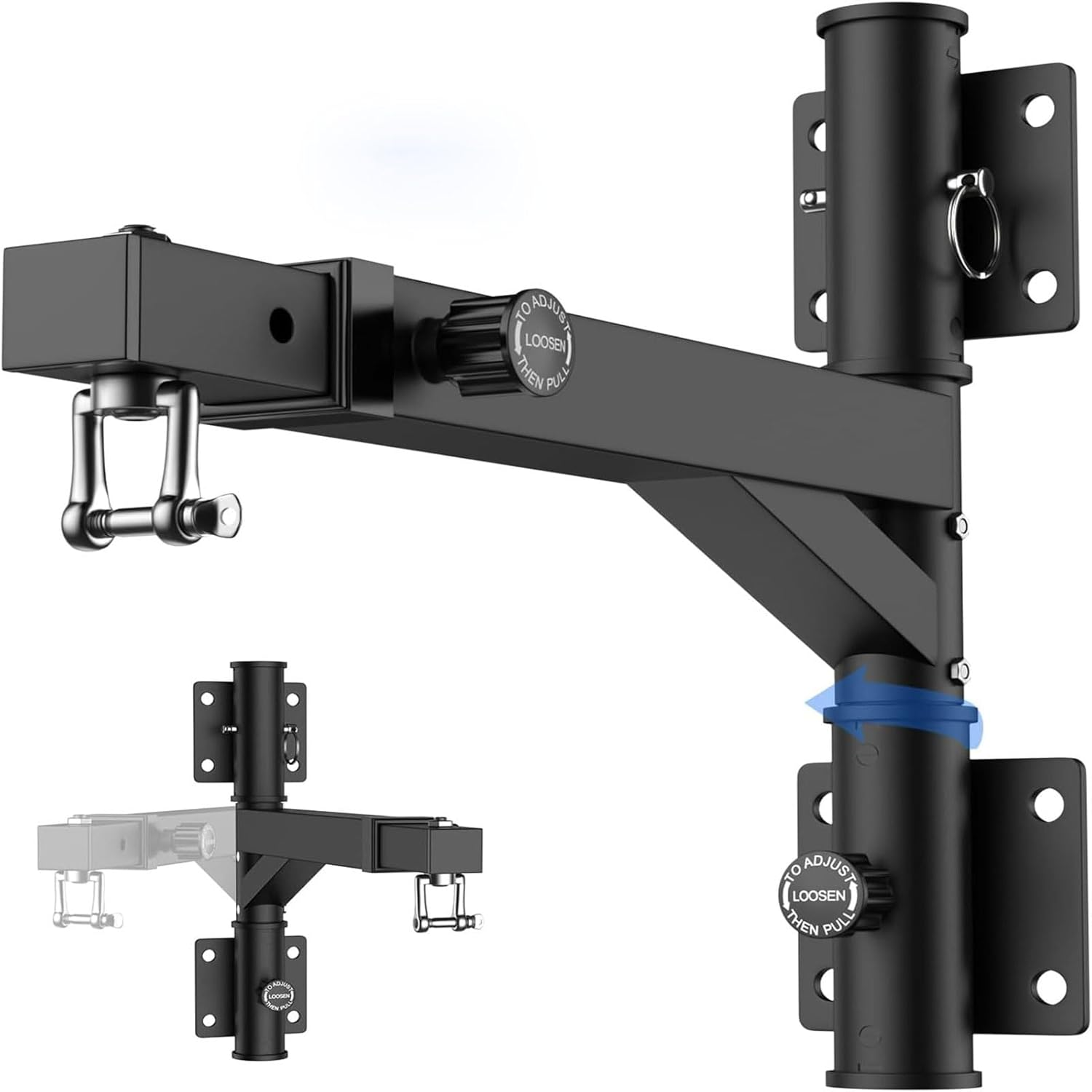 Homodoskey Heavy Bag Hanger - Wall Mount Punching Bag Hanger, Adjustable Heavy-Duty Boxing Bag Wall Bracket, Punching Bag Mount Stand for Home or Gym, for Kickboxing Bag, Muay Thai Bag,Etc image number 3