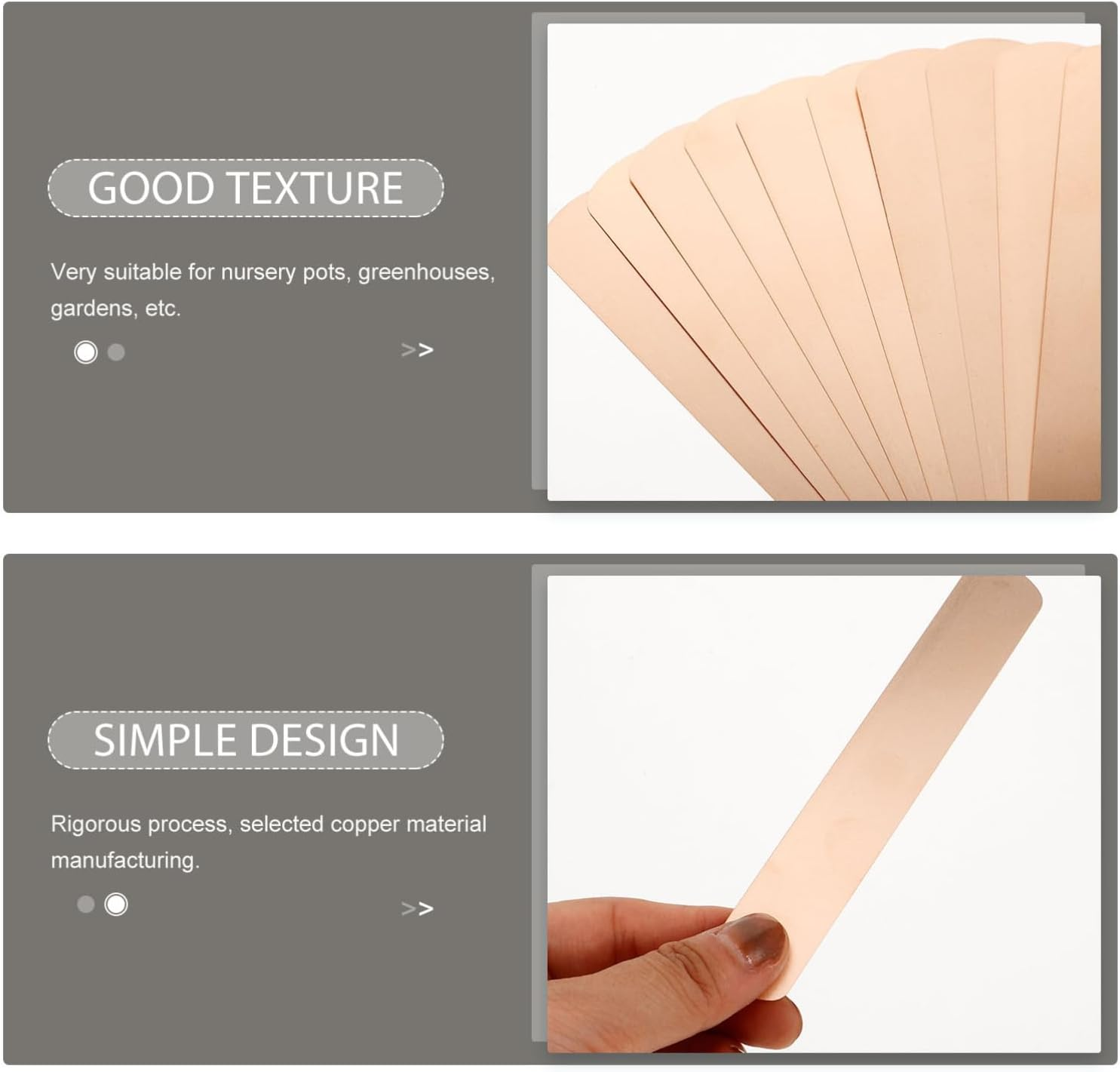 BESPORTBLE 20Pcs Metal Plant Labels Tree Tags Garden Label Tags Outdoor Garden Metal for Plant Nameplate Gardening Name Vegetable Patch Signs image number 3