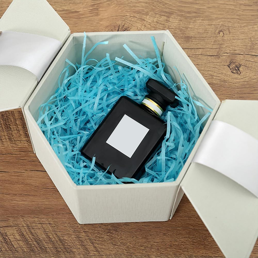 Crinkle Cut Paper Shred Filler - 200G for Gift Wrapping, Basket Filling, Box Confetti and Stuffing - Red - Red image number 4