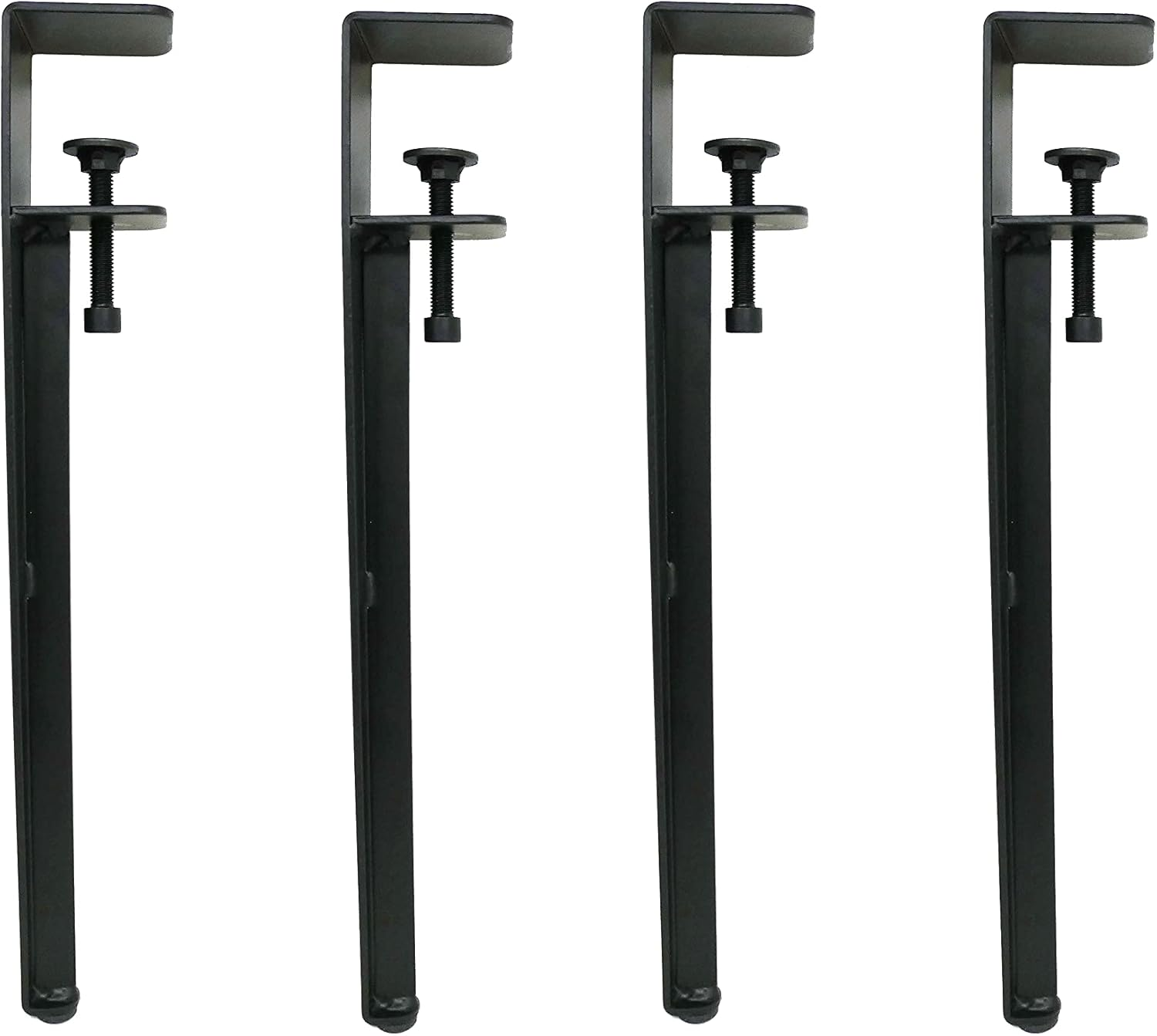 Shepherd Hardware 8130E 16" Adjustable Fit Table Clamp Legs, Black - Black image number 2