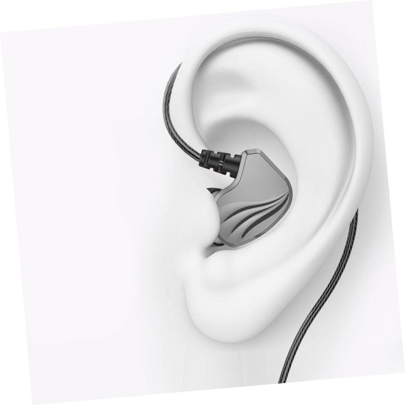 ASAKKURA Plug In-Ear Headphones Wired Earphones with Deep Bass High Fidelity Sound Noise-Isolating Earbuds Compatible with Smartphones Tablets