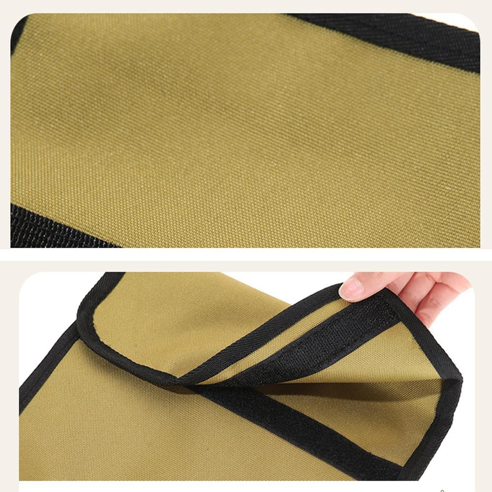 Beach Chair Armrest Bag, Chair Storage Bag Portable Double Layer Camp Chair Side Pocket Storage Bag, Storage Portable Beach Chair Side Organizer for Beach Chairs, Camping Chairs and Garden Chairs image number 6