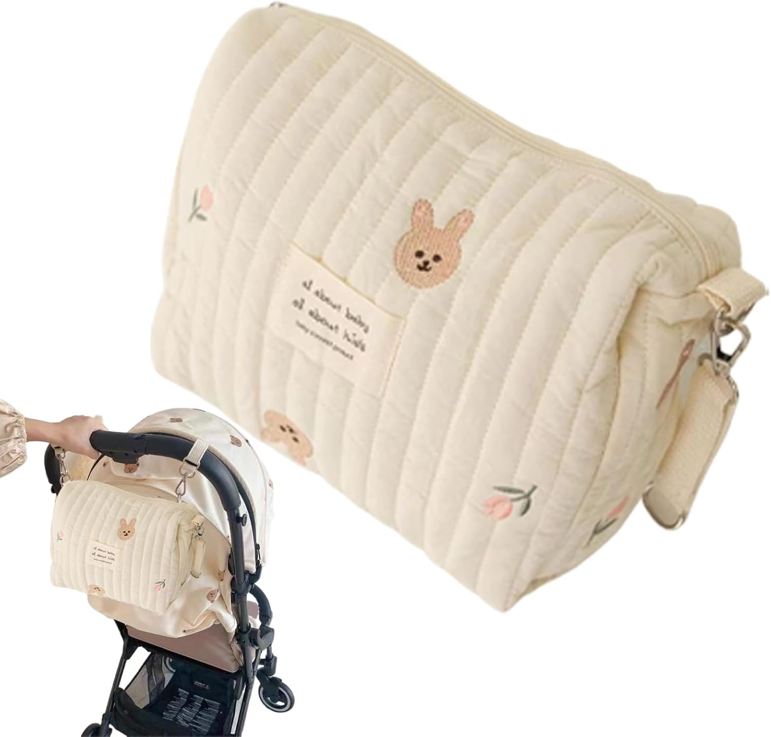 Toddler Diaper Bag - Lightweight Diaperr Bag, Baby Esentials Organizer | Stylish Baby Bbag with Multiple Pockets, Babies Stroller Diaper Storage Organizer Pouches for Outdoor Shopping and Travel