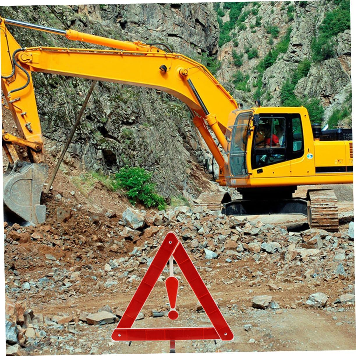 ABOOFAN 3Pcs Reflective Triangle Warning Signs Foldable Road Safety Triangles Emergency Roadside Safety Kit for Vehicles Truck Accessories image number 1