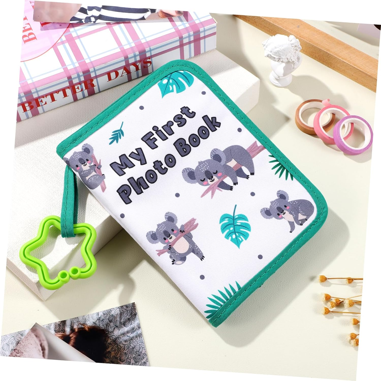 Kisangel Cloth Photo Album Growth Record Book for Boy Girl Soft Design Shower and Memory Keeper for Families image number 4