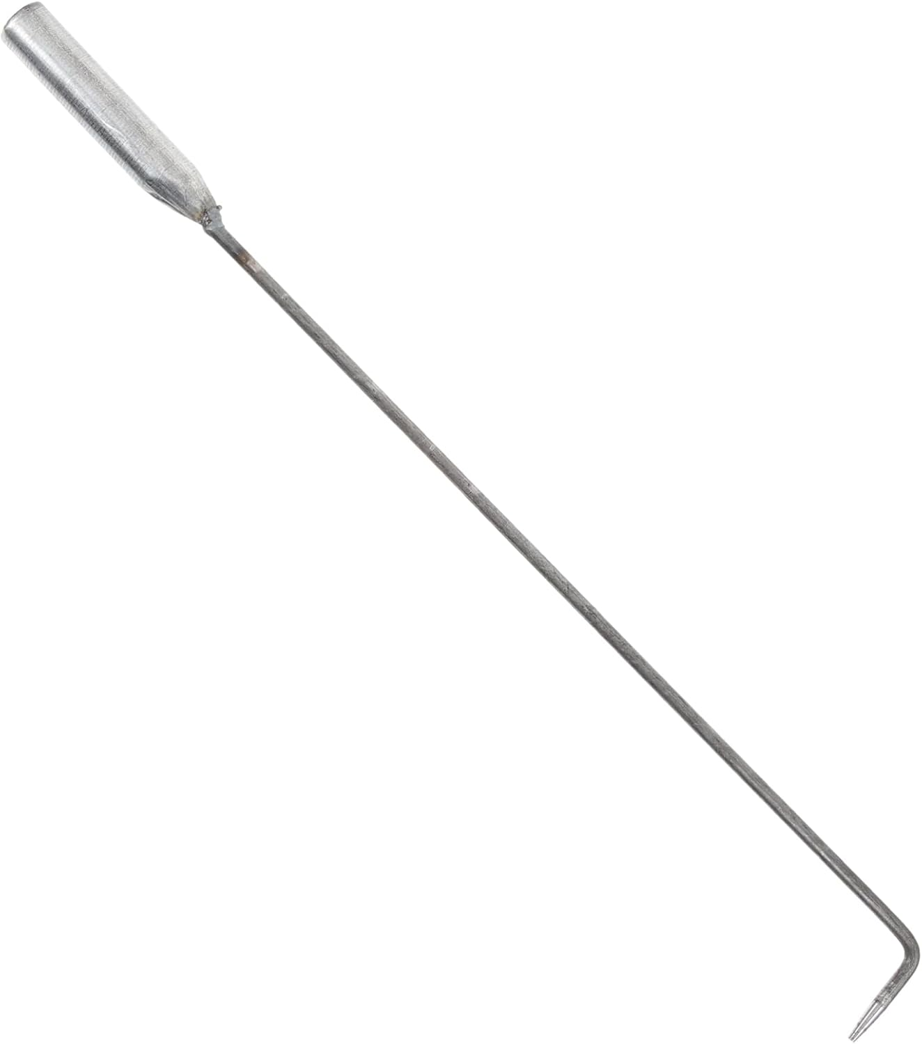 GLEAVI Handheld Charcoal Fire Poker, Iron Fire Poker for Fire Pit, Outdoor and Indoor Fire Pit Tool, Silver, 15.74 Inch image number 3