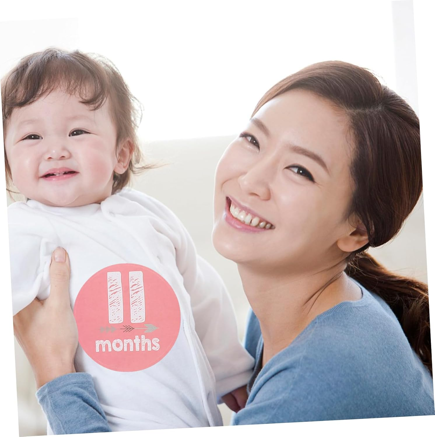 Newborn Milestone Stickers Months Digital Monthly Photo Props for Shower Gifts Months image number 2