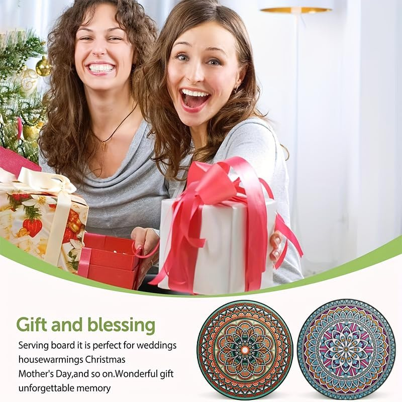 Drink Coasters round Absorbent Stone Coasters Set of 6 with Cork Base, Fun Drink Coasters with Stand for Cold Drinks, Wine Glasses and Cups Table Protection, 4 Inch