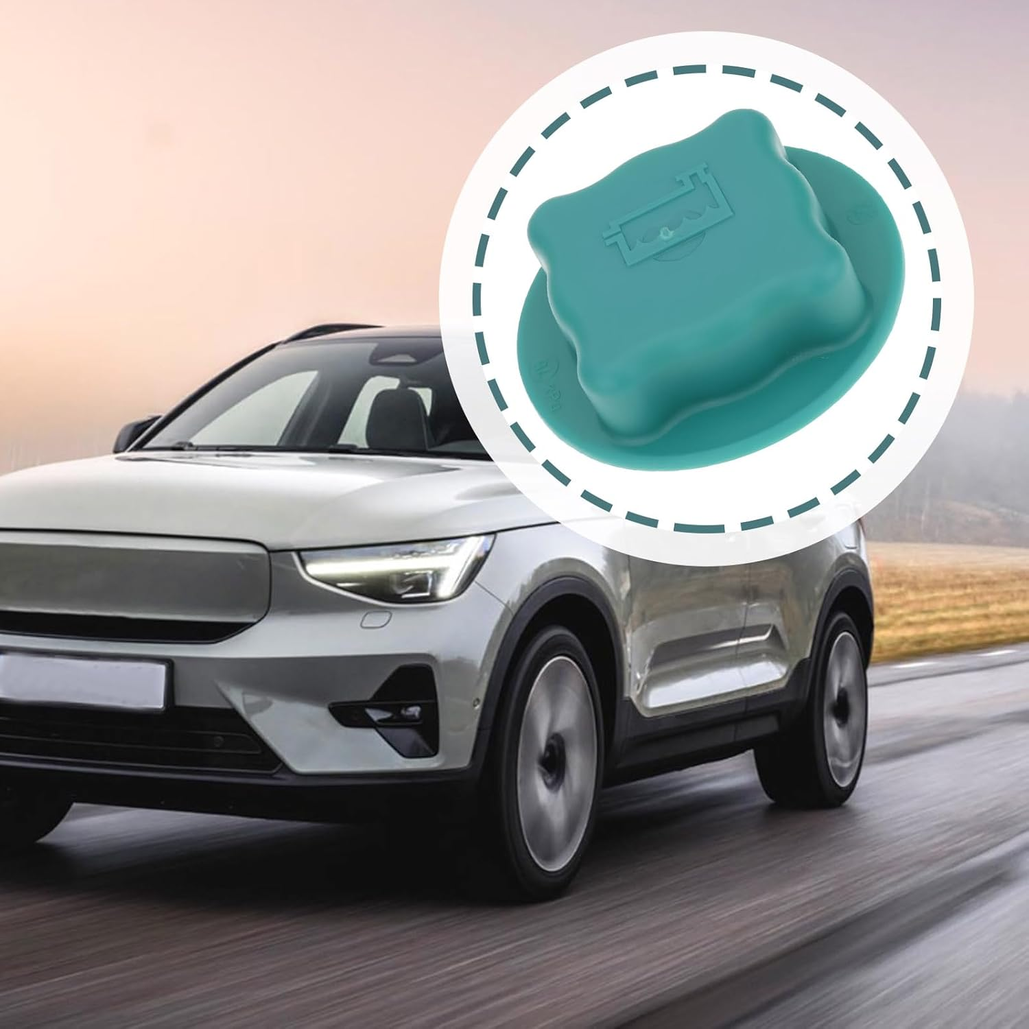 YINETTECH Car Coolant Expansion Tank Cap 9445462 1274100 1357390 Compatible with Volvo C70 S70 V40 V70 image number 2