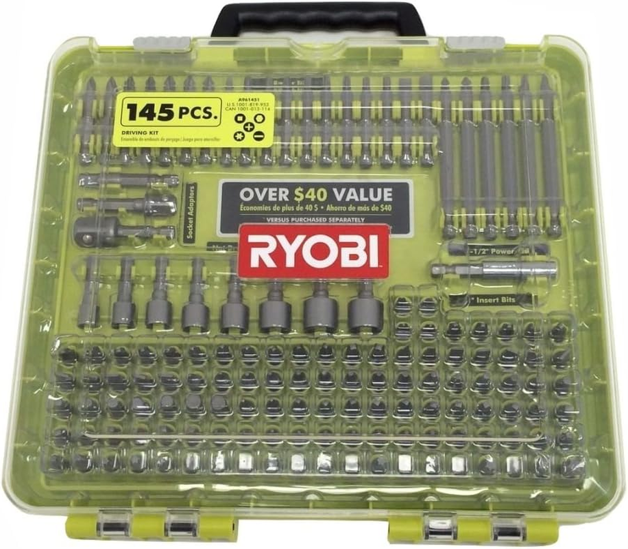 Ryobi A961451 145 Piece Driving Bit Set