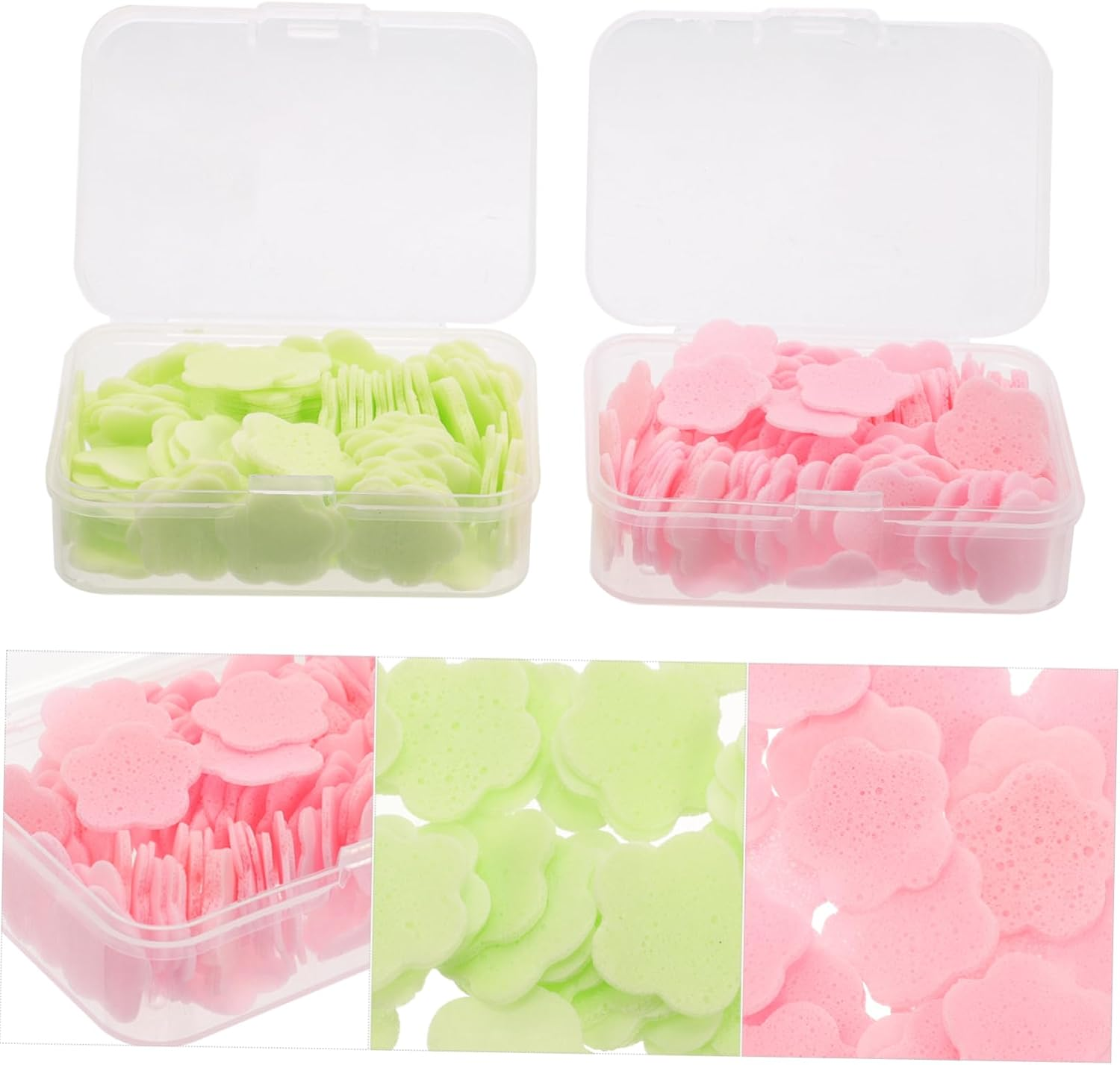 Parliky Travel Portable Hand Tablets Hand Soap Small Soap Slice Soap Slices Travel Soap Mini Hand Soap Flakes Pp image number 6