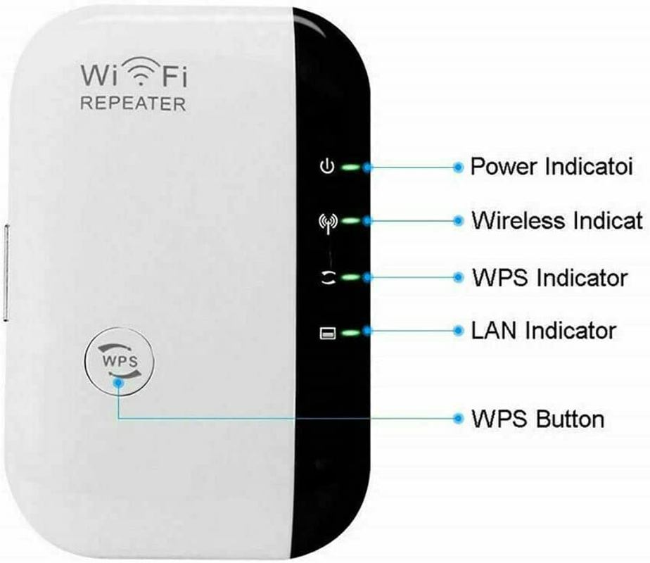 300Mbps Wifi Booster Wifi Extender Repeater Range Booster AP Router Wireless-N 802.11 2.4G Network with Integrated Antennas LAN image number 4