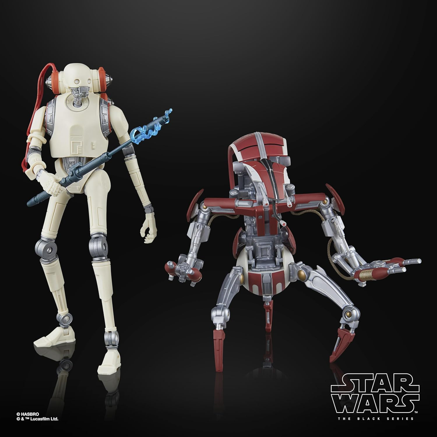 Star Wars the Black Series KX Security Droid Enforcer & Droideka, Star Wars Jedi: Survivor Gaming Greats Collectible 6 Inch Action Figure 2-Pack image number 3