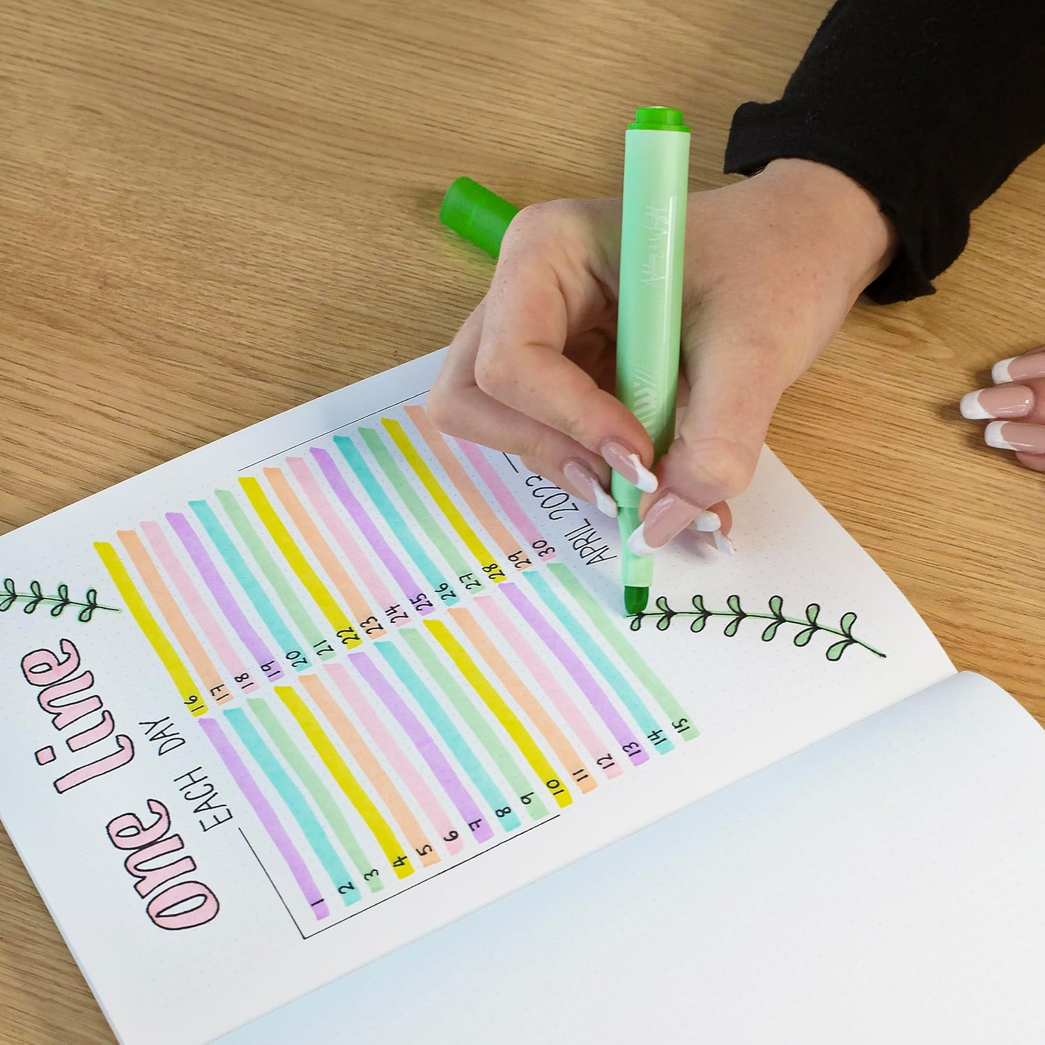 Ashton and Wright - Electroglide Triangular Highlighters - Pastel 6 Pack image number 1