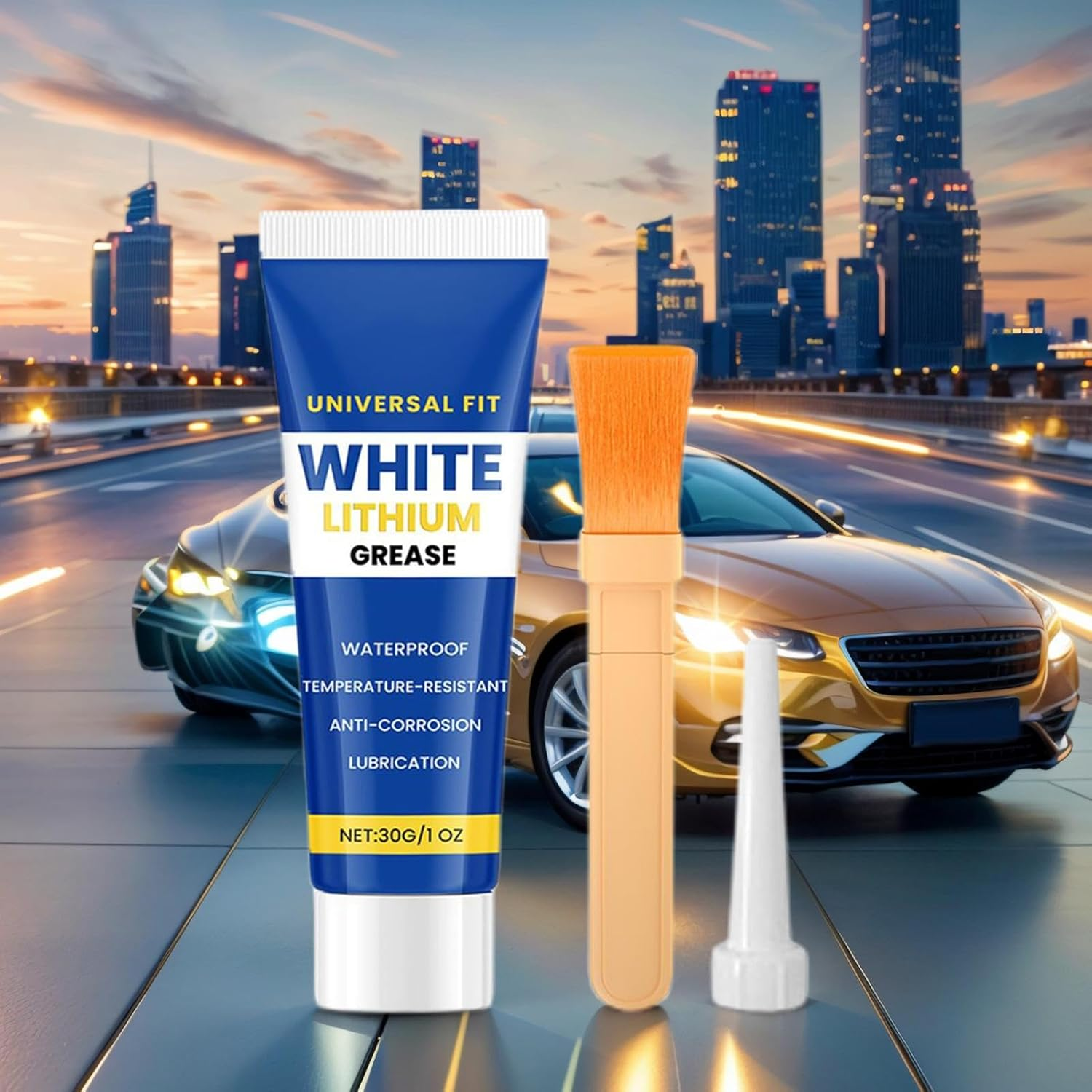 White Grease Lithium - Waterproof Gear Lubricating Cream,Gear Lubricant Grease | for Car Owners Automotive Enthusiasts Garage Technicians Fleet Maintenance Auto Restorers Metal