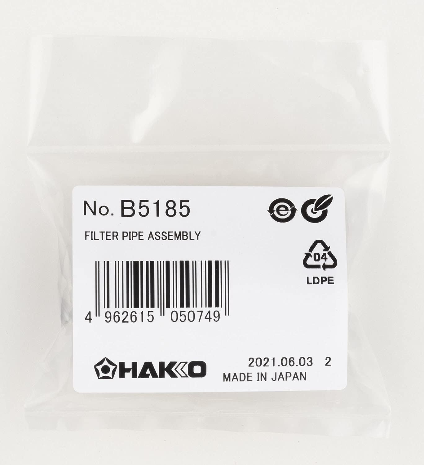 HAKKO B5185 Filter Pipe Part Set (For FR-301 FR-410 FR-701 FR-702) image number 1