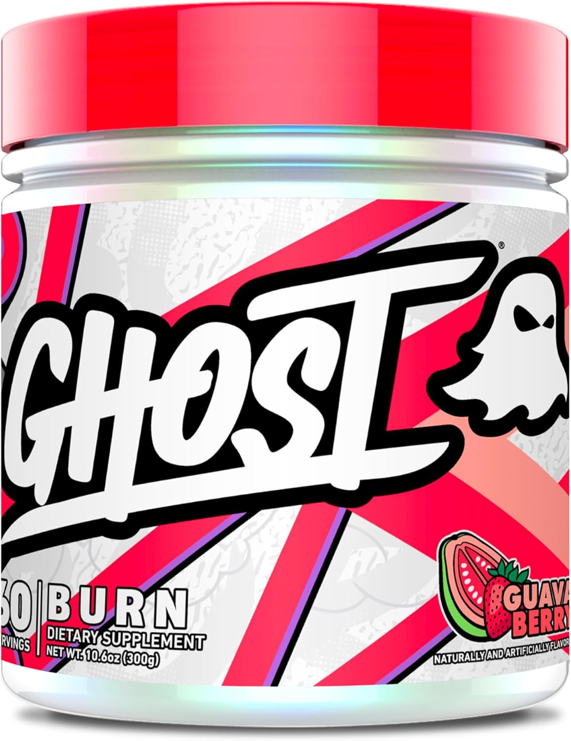 Ghost Burn V3 Thermogenic Powder 300 G, Guava Berry, 60 Servings image number 2