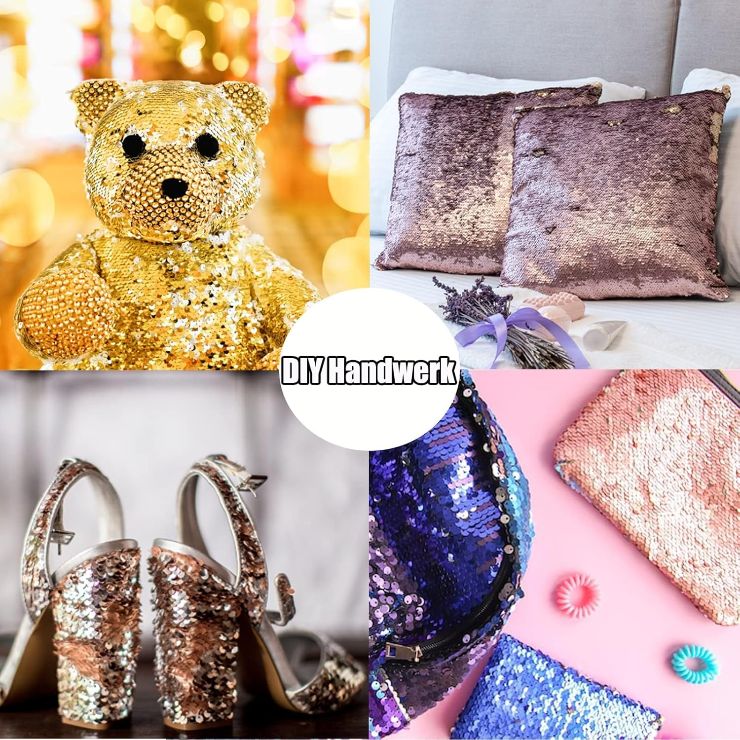 36000 Pieces 24 Colours 5 Mm Sequins Craft Colourful Sequins with Box Loose Craft Glitter Rainbow Sequin Cup Rainbow Cup Sequin for DIY Crafts image number 6