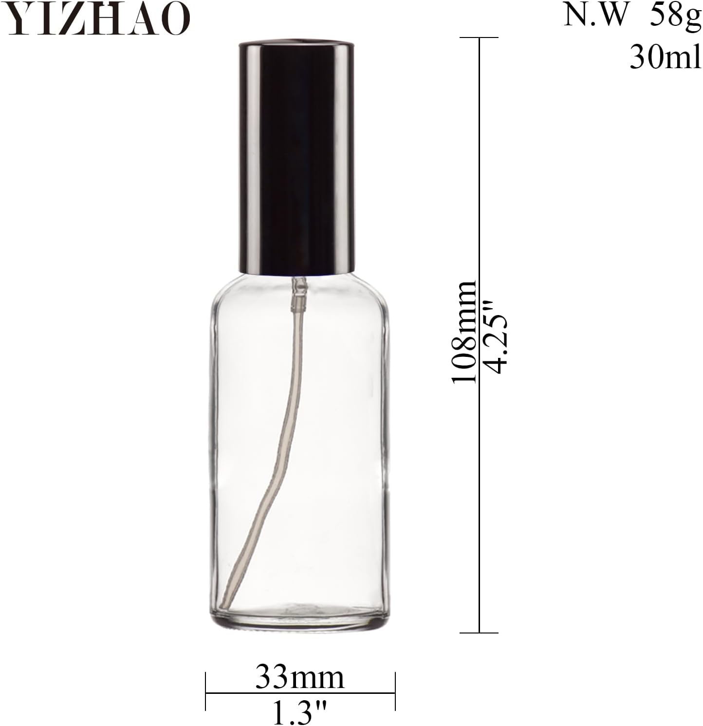 YIZHAO Transparent Spray Bottle Glass 30 Ml Spray Bottle Small Glass with [Atomiser] for Essential Oils, Cosmetics, Pharmacists, Cleaning, Aromatherapy, Massage, Hair - 18 Pieces image number 6