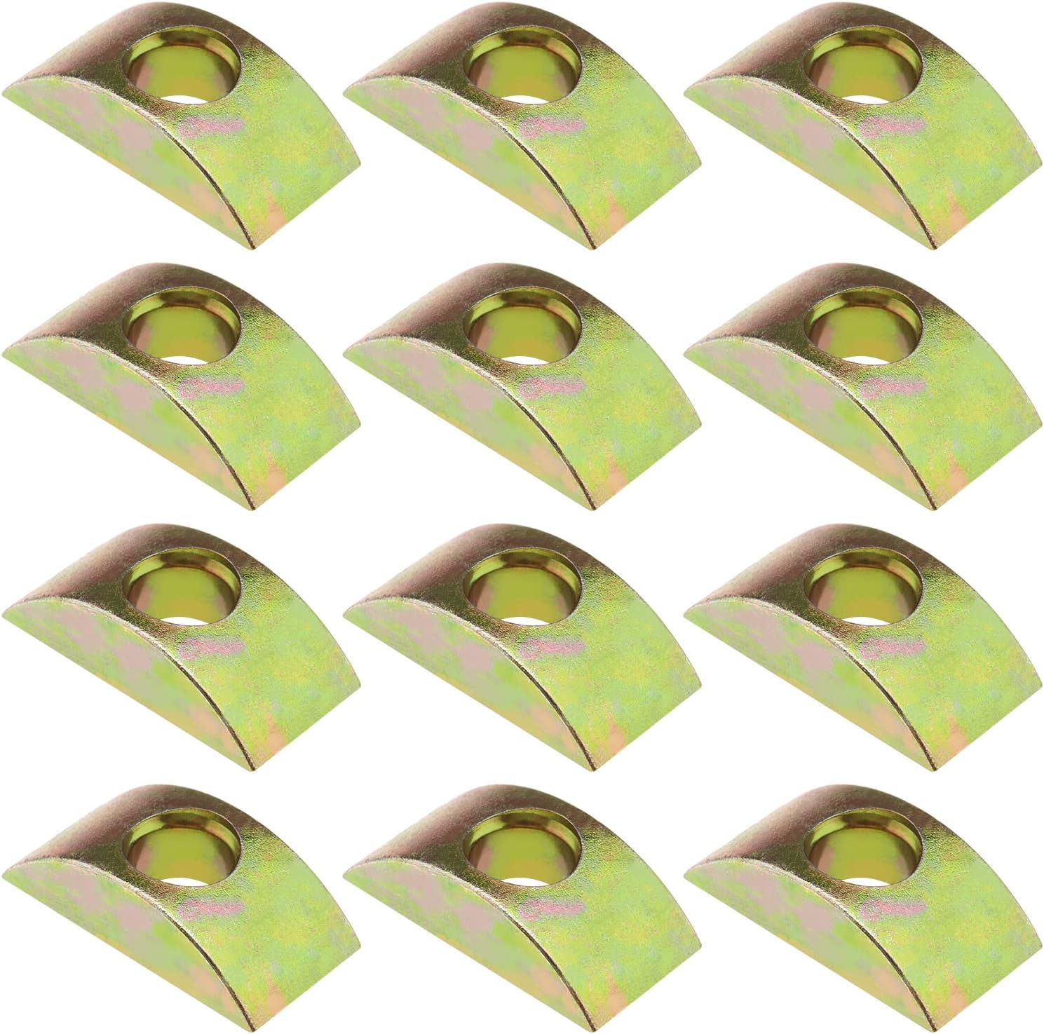 Emsea 40PCS Half Moon Nuts Furniture Connector Nuts Spacer Washer for Connect Furniture Bed Frame Wardrobe Cabinet Table Bunk Bed 8Mm Hole Diameter image number 6