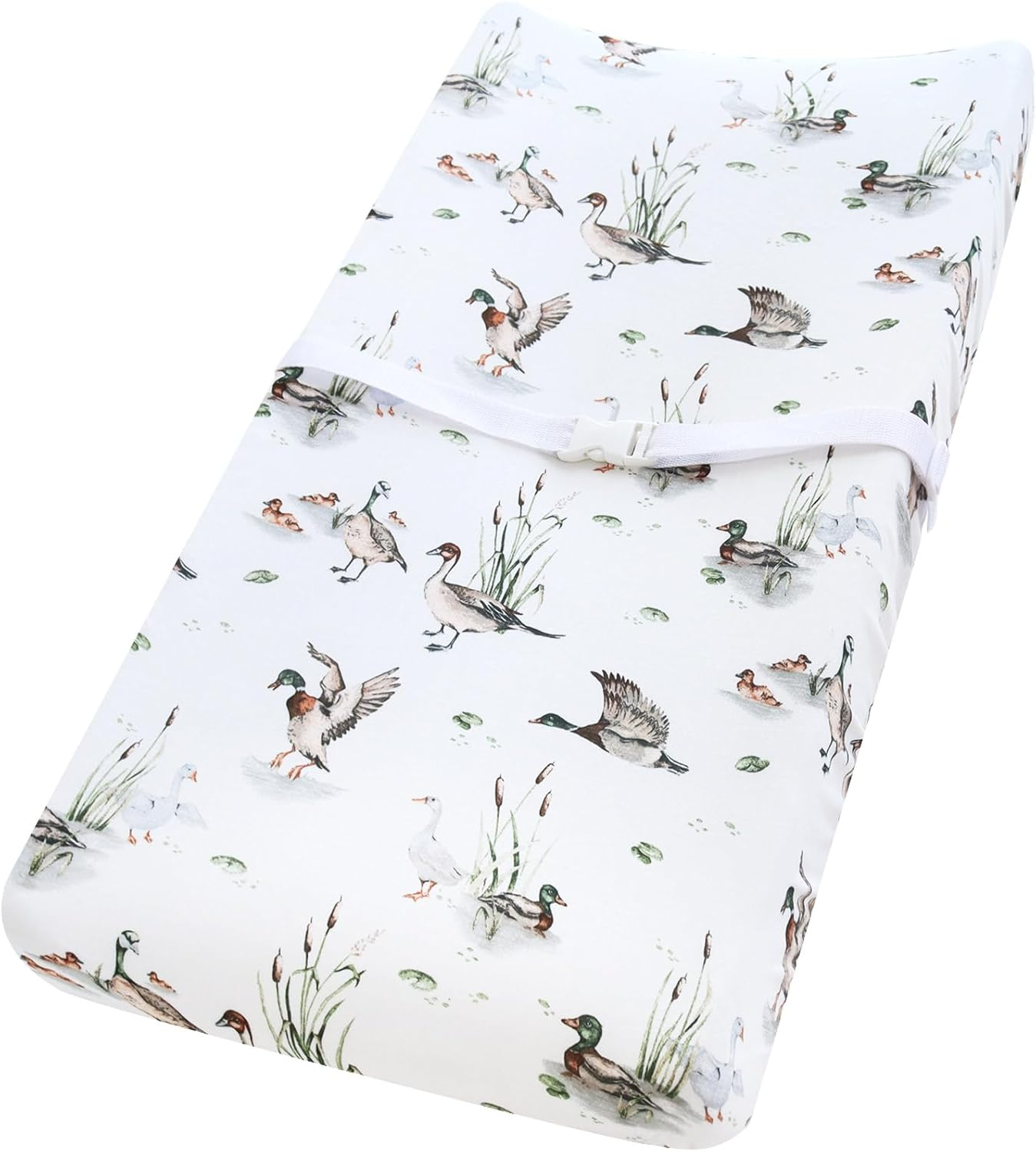 Lifetree Muslin Changing Pad Cover for Baby Girls Boys, 70% Viscose from Bamboo and 30% Cotton, 16"X32" Diaper Change Table Pad Covers, Soft Changing Pad Sheets, Smallcheckered Pattern