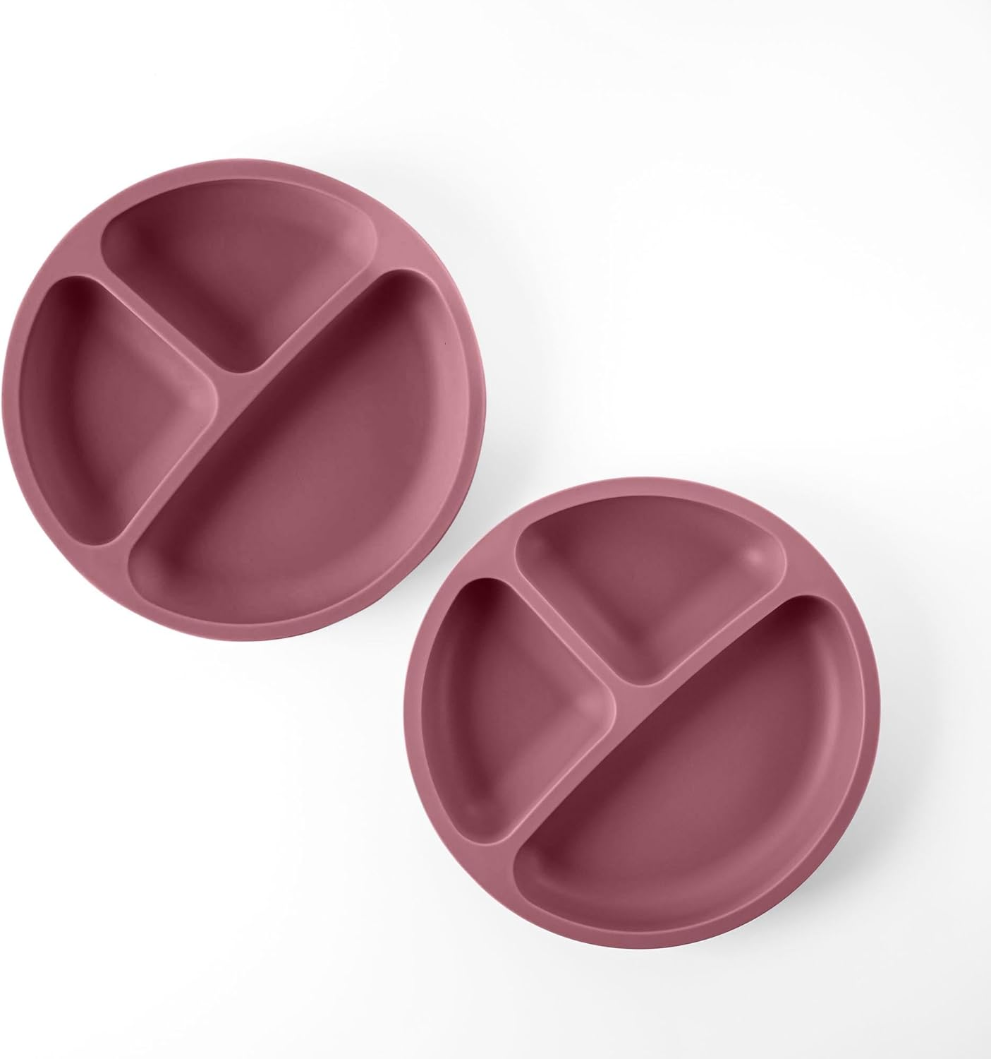 2 Piece Silicone Suction Plates for Babies & Toddlers - 2 Piece Divided Baby Feeding Dish Set, Unbreakable & Travel-Friendly image number 4