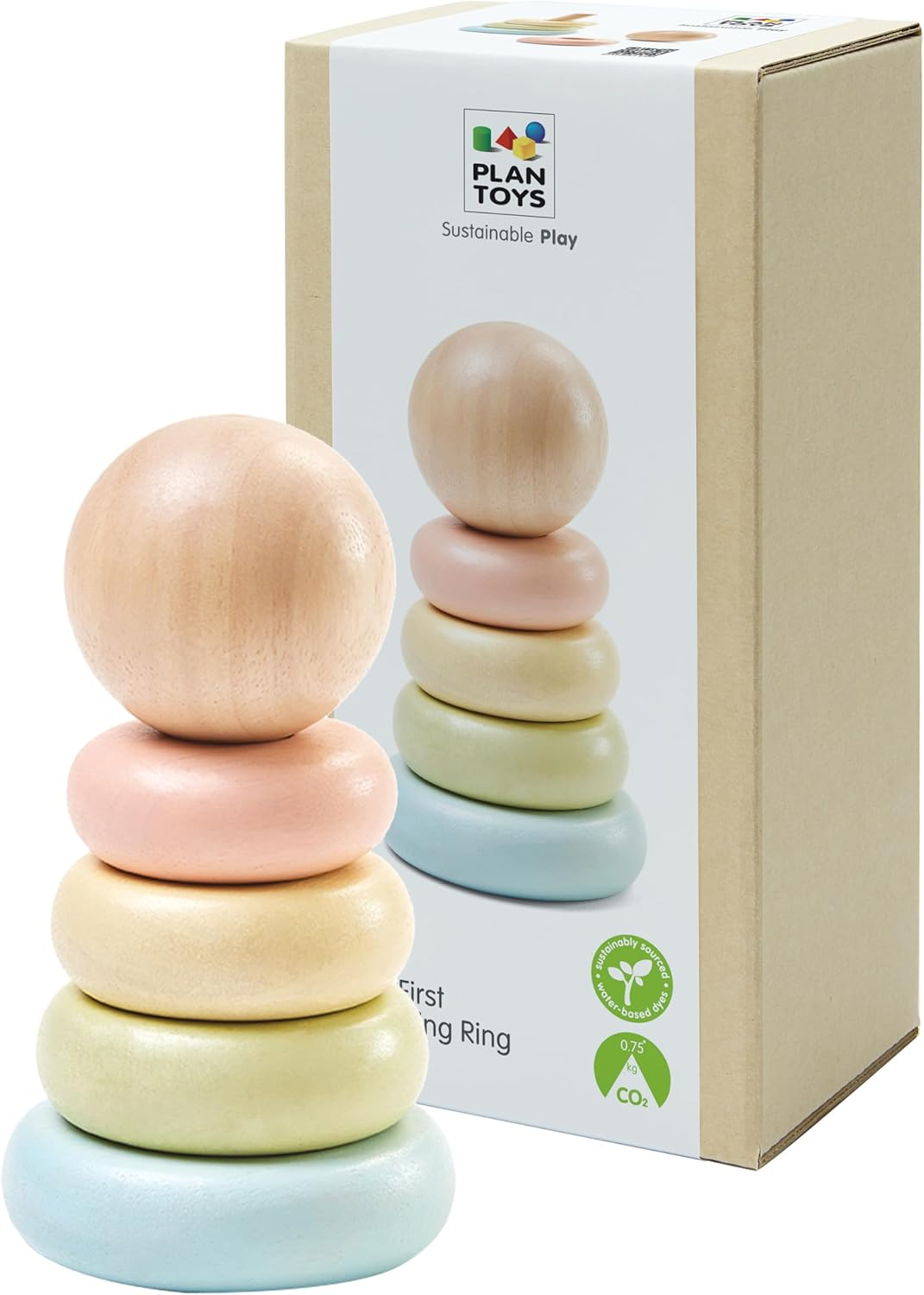 Plantoys - First Stacking Ring - Pastel image number 2