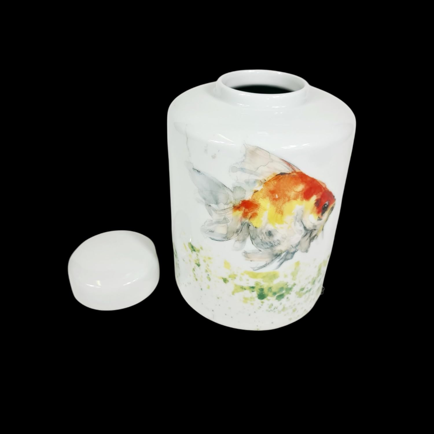 Trojan Homeware Large Container: Hand Painted Gold Fish image number 3