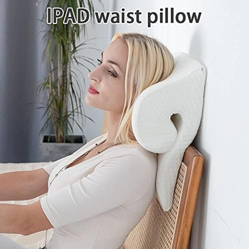 Multi-Function Cushion, Durable Memory Foam Pillow Neck Pad Soft Back Lumbar Support Comfort Seat Cushion Knee Support Pillow for Relieves Pressure/914