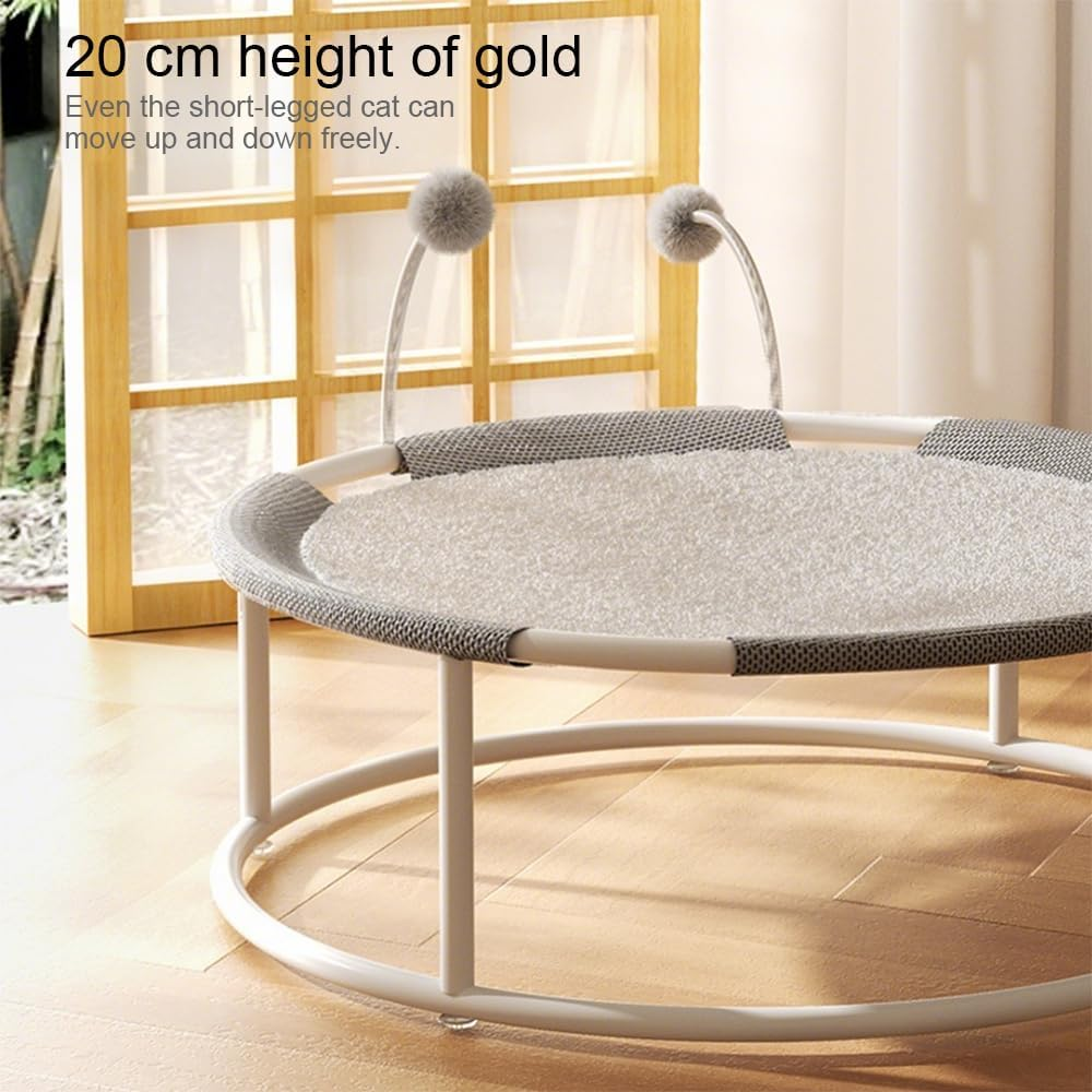 HHWRT Elevated Cat Hammock Bed, Pet Bed, All Seasons Universal Moisture Proof Cat Hammocks, Cat Hammock, Portable Pet Bed Raised, Raised Cats Bed for Indoor Outdoor Use, Ideal for Small Dogs and Cats image number 2