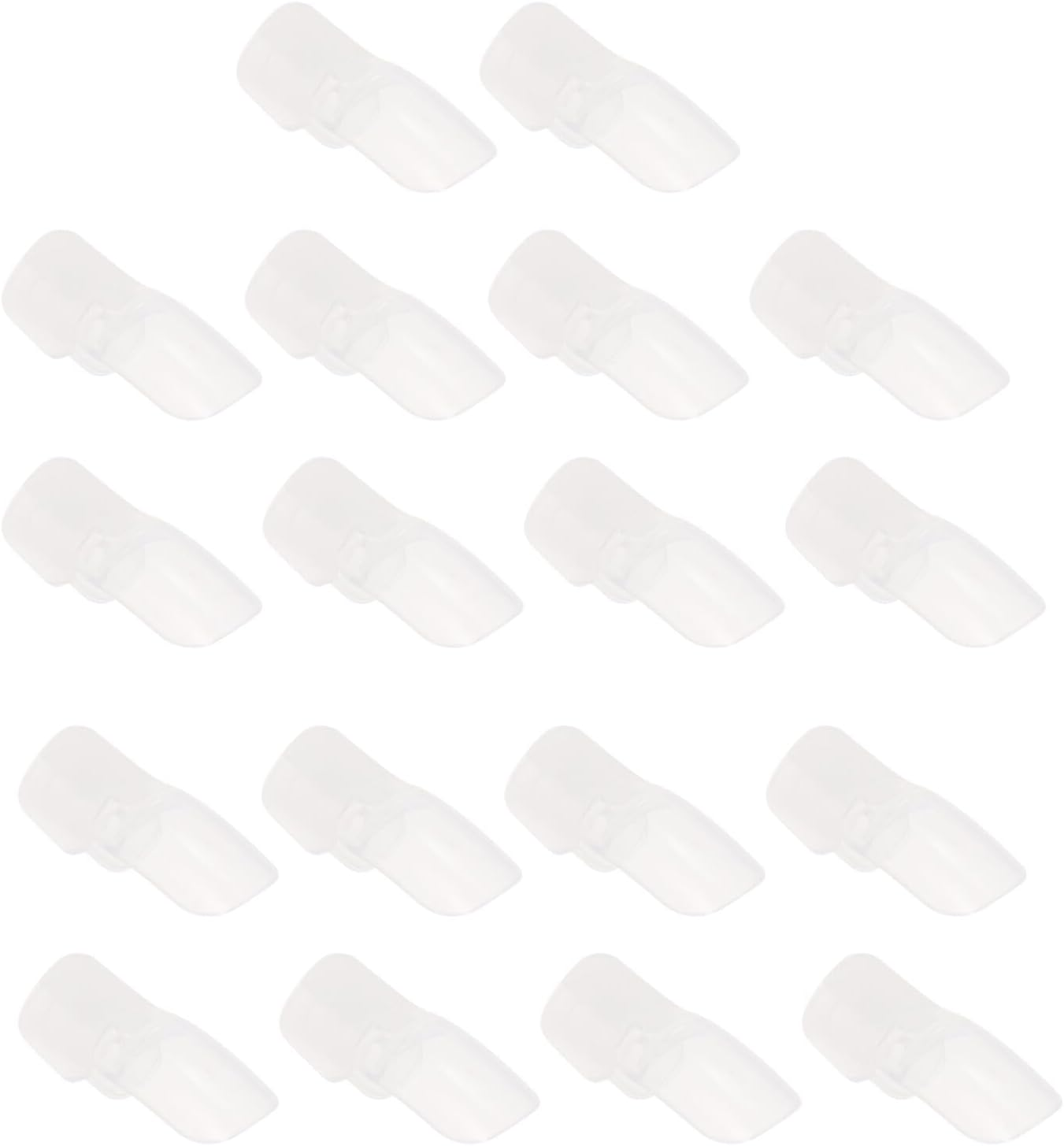 LIFKICH 20Pcs Transparent Nail Polish Cover Nail Varnish Protector for Women Manicure Finger Tips Preventing Stains Clothes and Hair Easy to Use at Home Salon