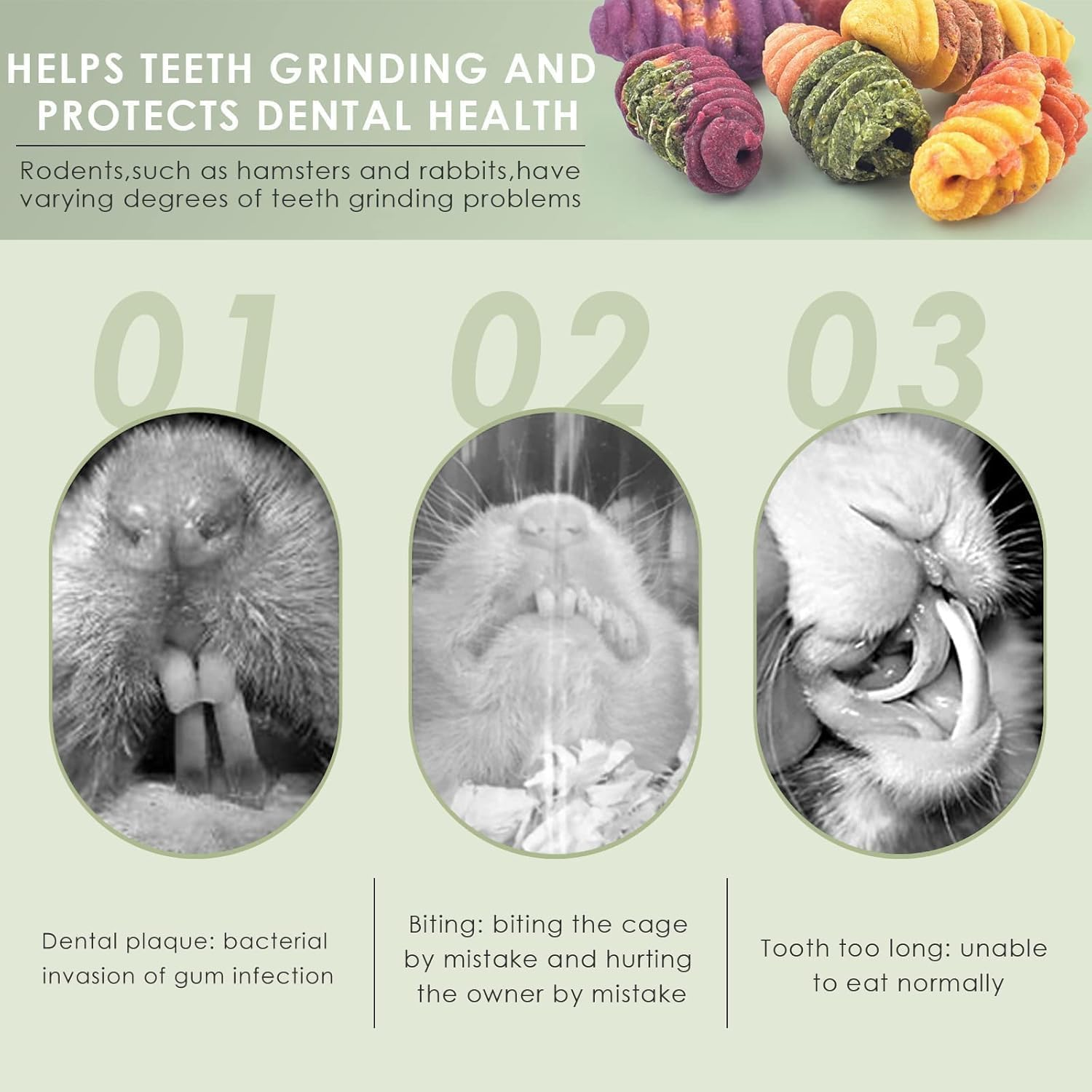 JCBCKJ Rabbit Chew Toys, Timothy Grass Sticks, Rabbit Toys-Grinding Sticks, Suitable for Rabbits, Hamsters, Chinchillas, and Other Rodent Pets of Ideal Snacks (30-1) image number 2