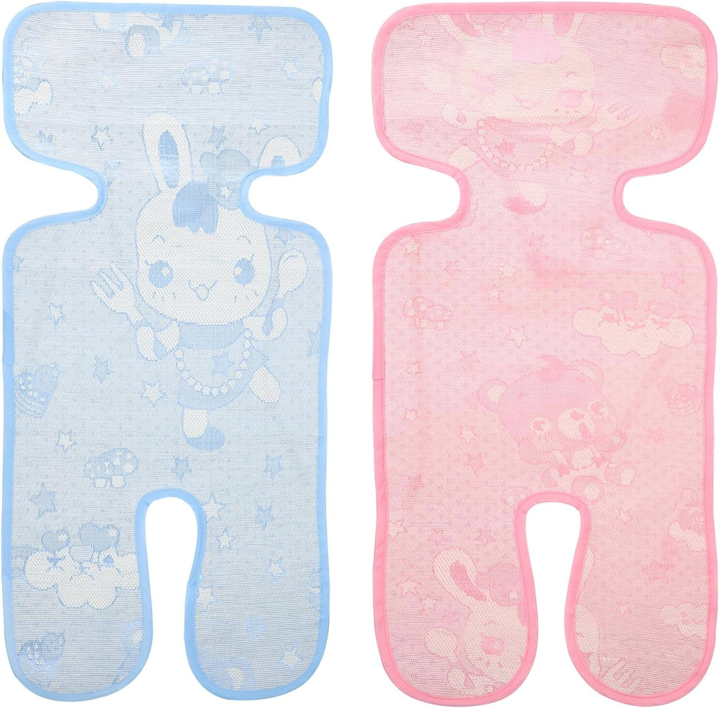 Milisten 2Pcs Stroller Cooling Seat Mat Set Summer Ice Silk Thin Non-Woven Fabric Sleeping Mat Suitable for Travel and Outdoor Use image number 1