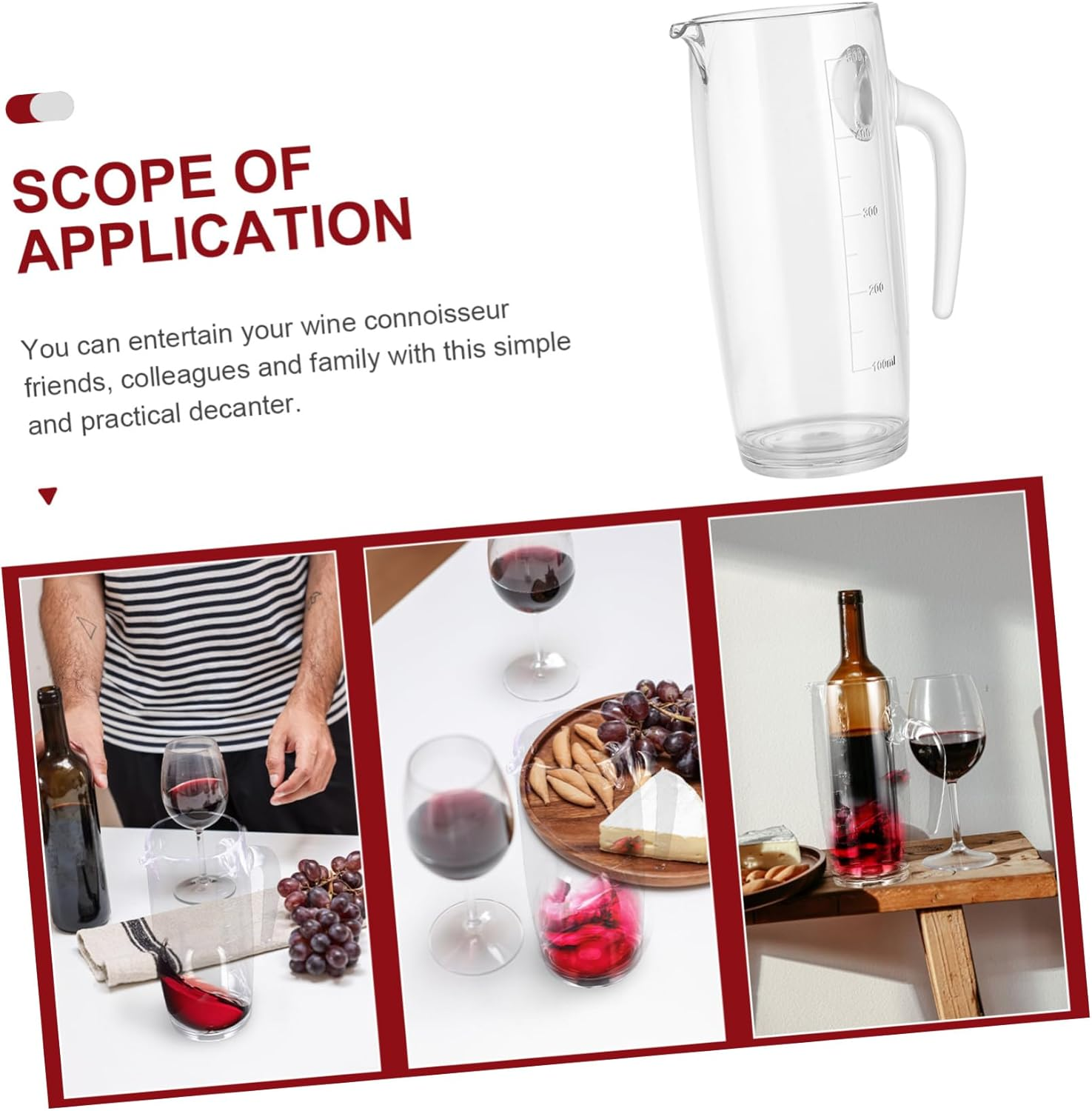 FELTECHELECTR Wine Decanter Aerator Red Wine Dispenser Whisky Dispenser Container Material image number 3