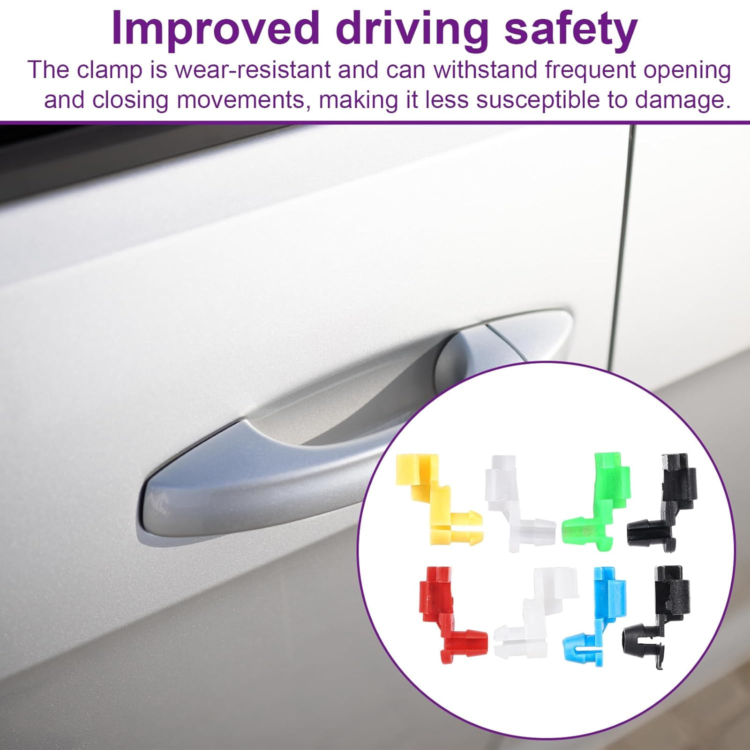 120Pcs Car Door Lock Rod Clips Kit, 4 Sizes Universal Lock Rod Clips with Storage Box for Car Left and Right Door Handle Compatible with Most Vehicles image number 3