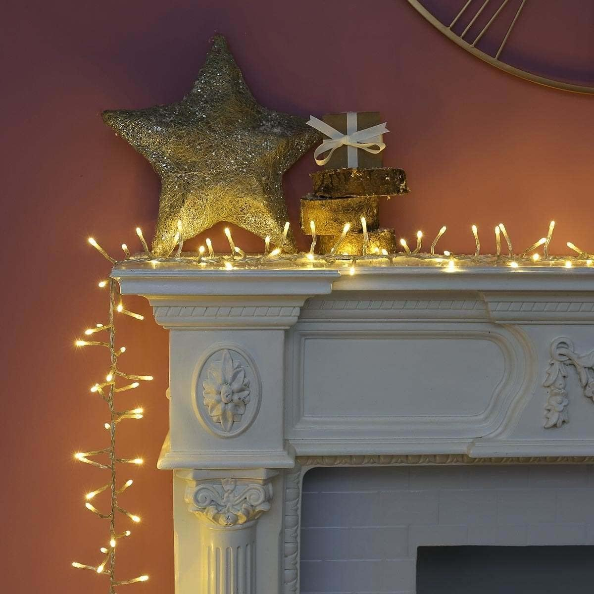 720 LED Cluster Light with Clear Cable -3 Colour Options - Warm White - Multicolor image number 6