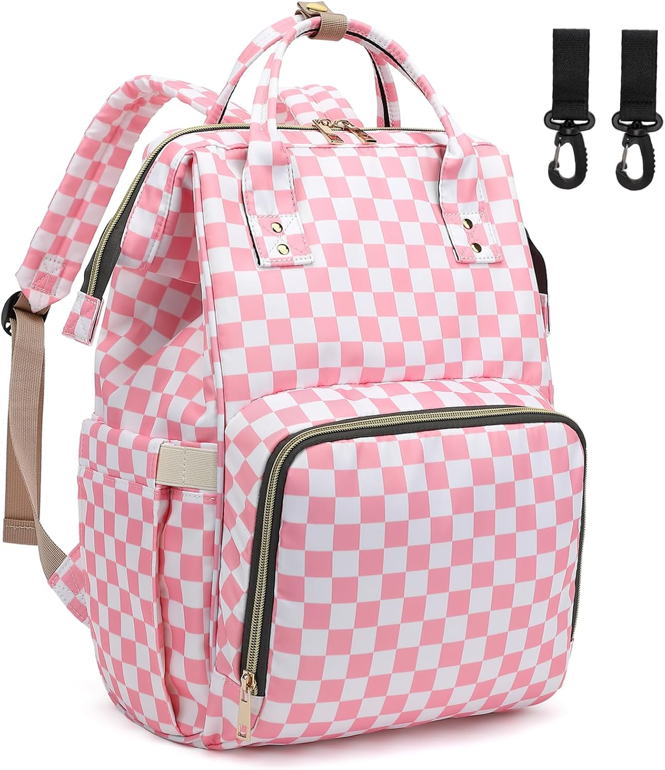 Baby Diaper Bag Backpack for Women, Large Capacity Waterproof Maternity Travel Nappy Backpacks with Stroller Straps