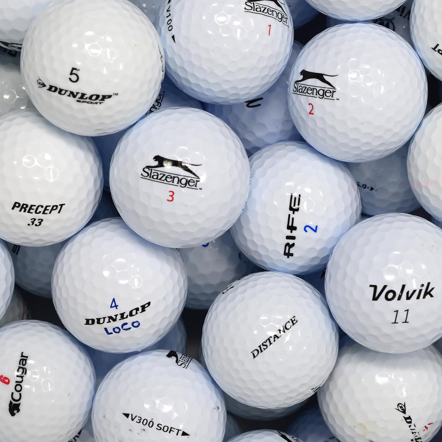 Second Chance Golf Lakeballs, Mixed Distance Golf Balls, Recycled Grade a White, Used Golf Balls for All Golfers