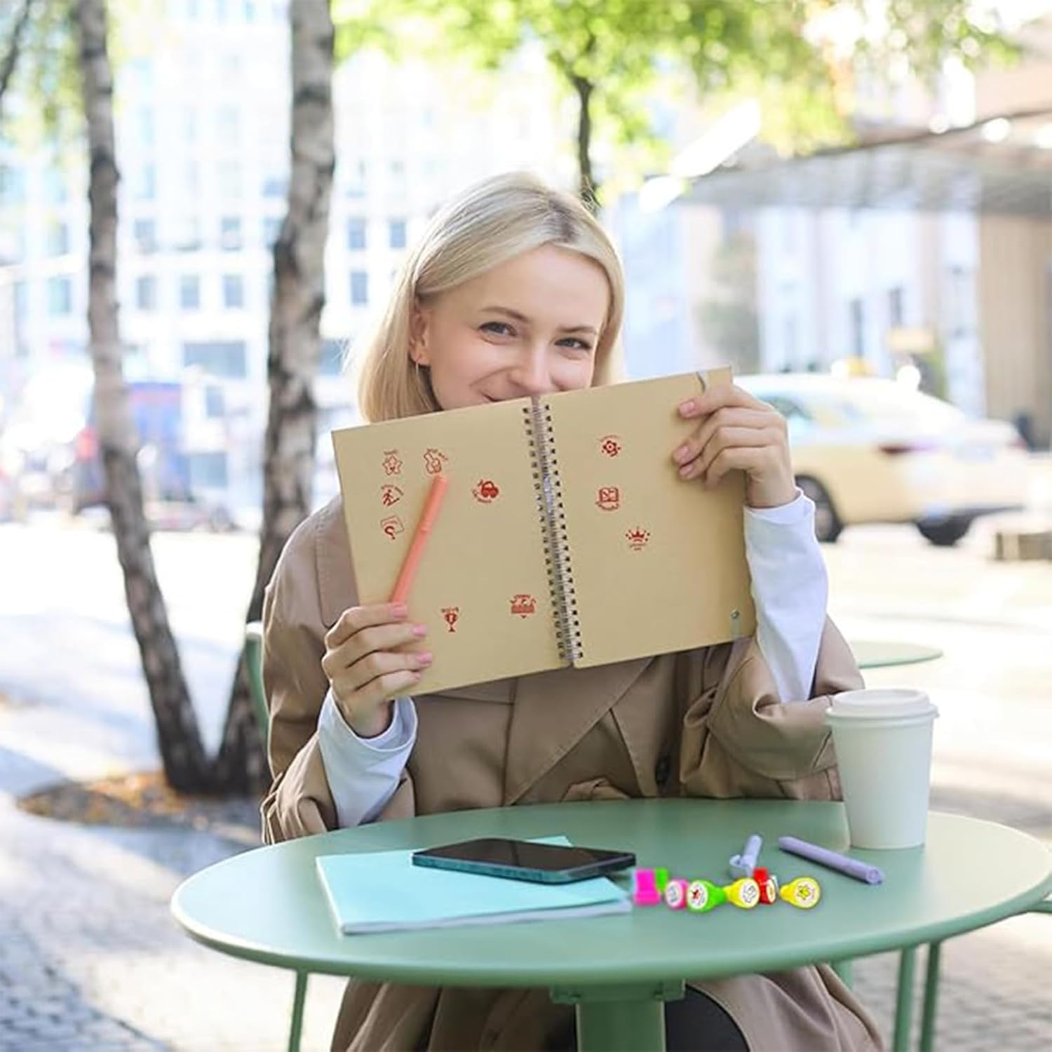 Self-Inking Teacher Stamp Set, 10 Pcs Motivational Stamps for Grading & Encouragement,Teacher Supplies (Different Kinds) image number 4