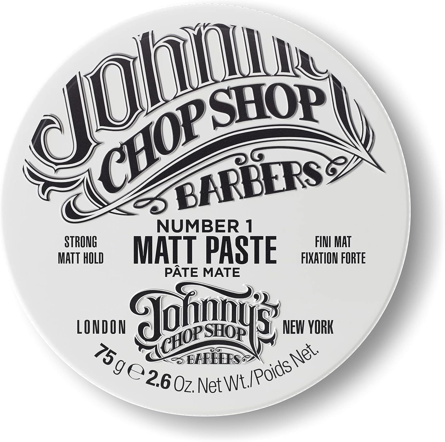 JOHNNY&rsquo;S CHOP SHOP #1 Men'S Hair Styling Matte Paste Pro-Quality Strong Hold, Lasting Texture, Natural Look Soybean Oil Protection & Hydration 2.6 Oz image number 1