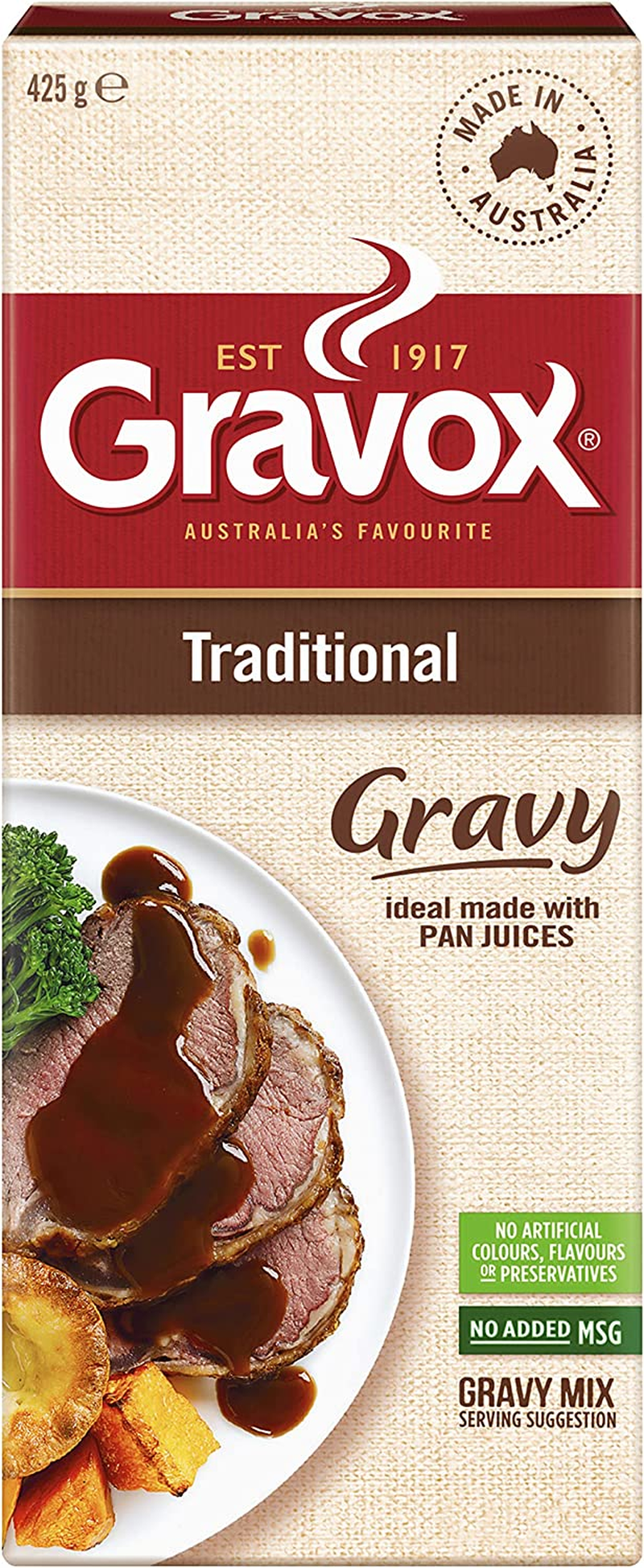 Gravox Traditional Gravy Mix Sachet for Gravy and Liquid Stock Instant Gravy Powder 425G image number 6