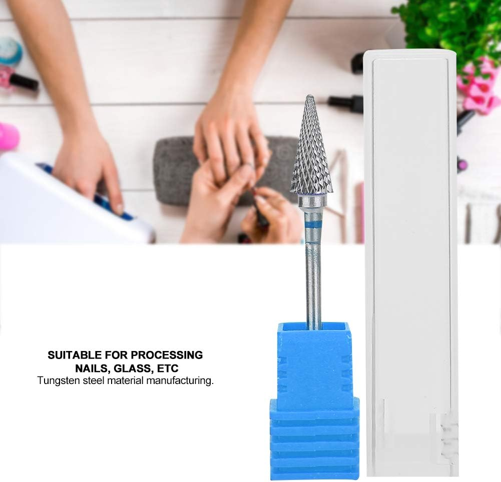 Premium Ceramic Bits Set, Nail Cutter Attachment Milling Cutter Bit Manicure Steel Professional Grinding Body Grinding Head Nail Cutter Attachment Set for Manicure Pedicure Nail Care (Blue Label) image number 1